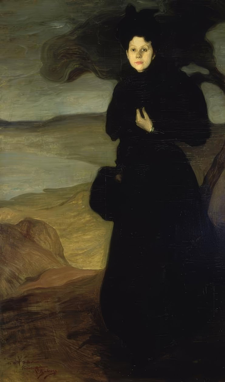 情人节美人鱼肖像-1894-95-O - L-200X120 CM 作者 伊格纳西奥·祖洛加（Ignacio Zuloaga y Zabaleta）