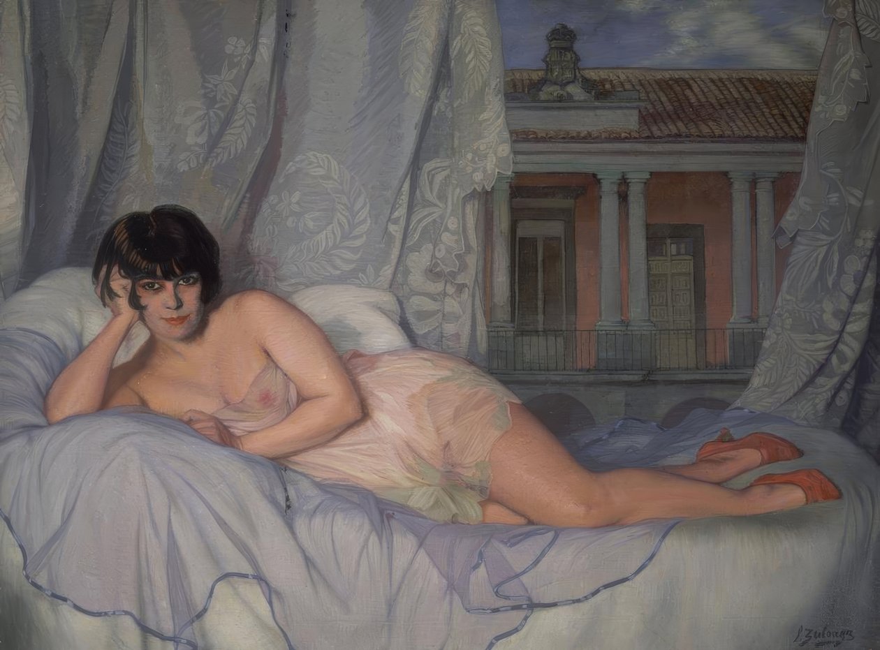 SEÑORADE ESCARDO-1927年-O - L-124X163 CM 作者 伊格纳西奥·祖洛加（Ignacio Zuloaga y Zabaleta）