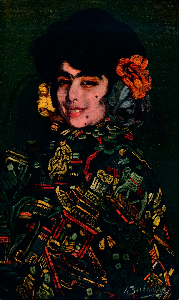西班牙姑娘，1907年，1932年 作者 伊格纳西奥·祖洛加（Ignacio Zuloaga y Zabaleta）