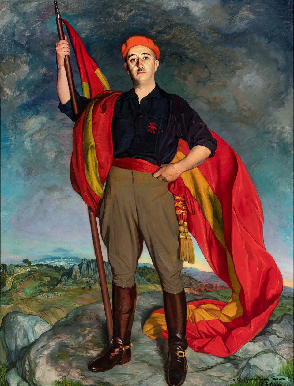 弗朗西斯科-佛朗哥的画像，1941年。 作者 伊格纳西奥·祖洛阿加·扎巴莱托