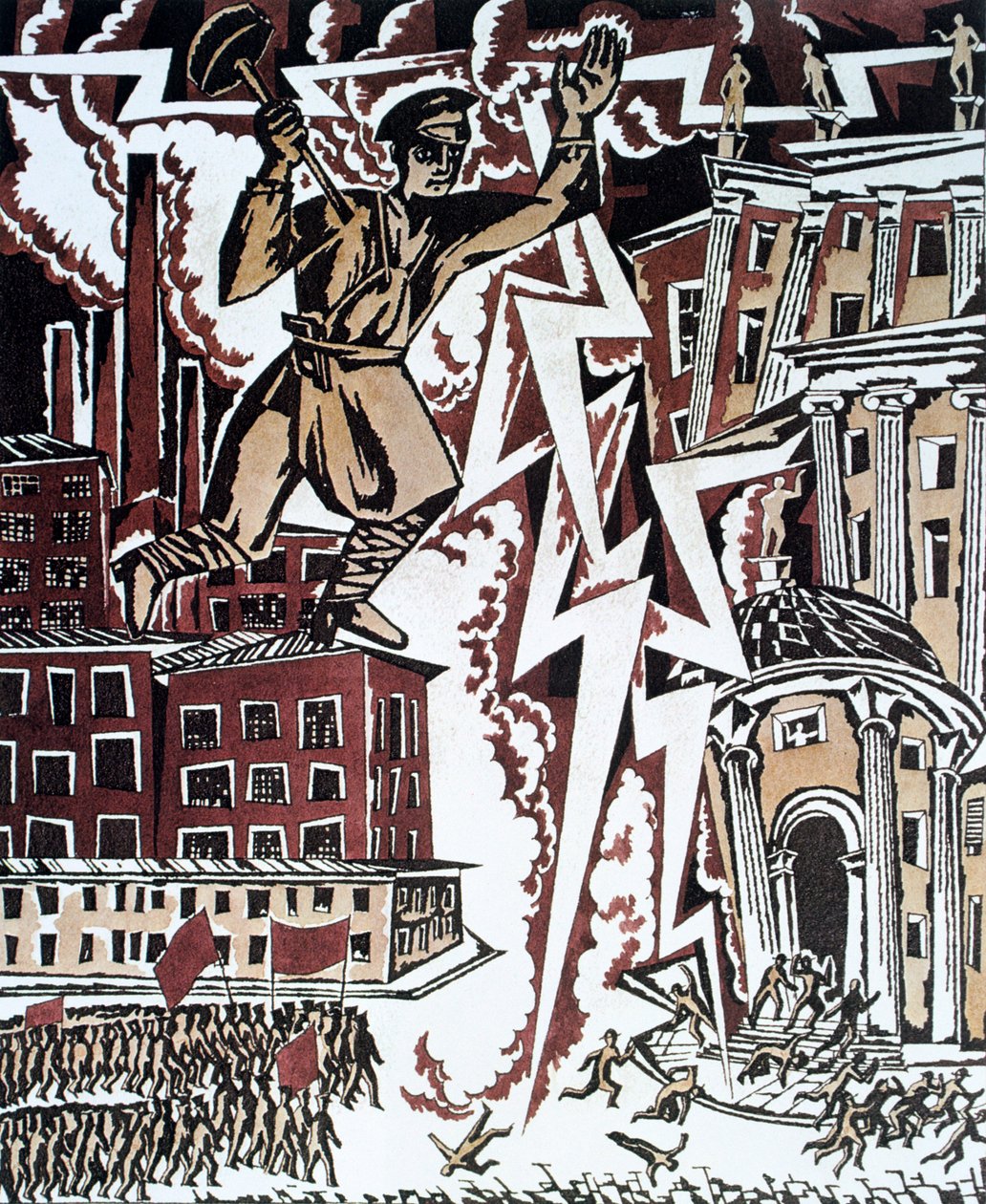 红色闪电》，1919年。   作者 伊格纳蒂·尼文斯基
