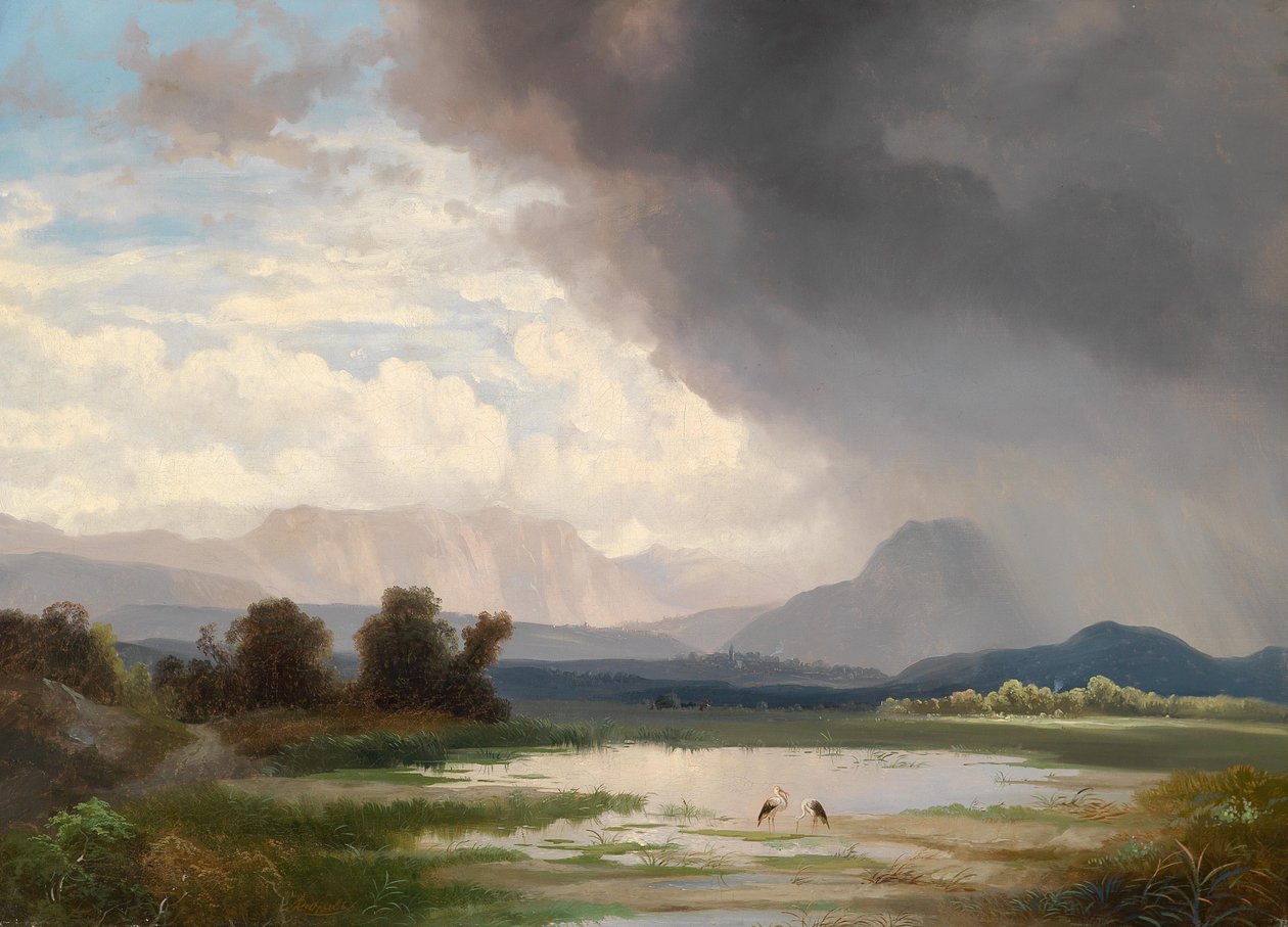 Karawankenlandschaft 作者 伊格纳兹·拉法特（Ignaz Raffalt）