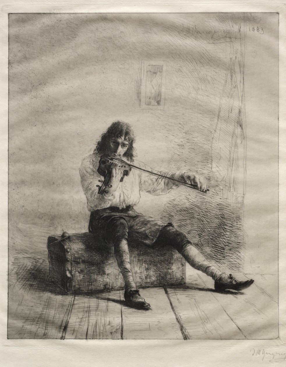 和《开车无聊》，1883年。 作者 伊格纳兹（Ignaz Marcel Gaugengigl）