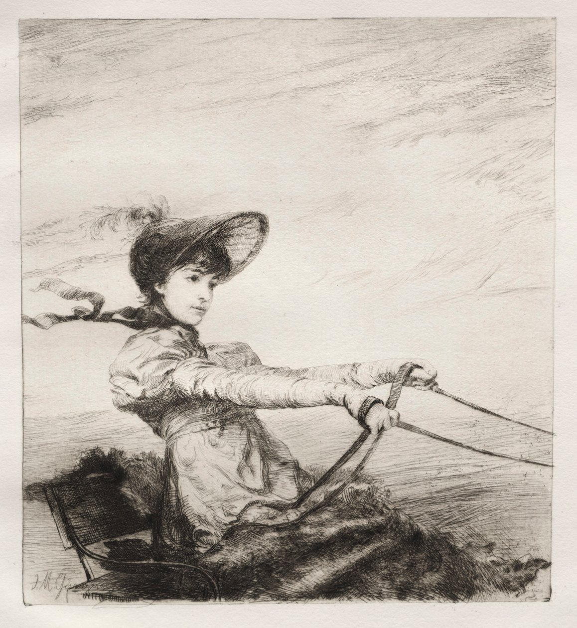 美丽，1884年。 作者 伊格纳兹（Ignaz Marcel Gaugengigl）
