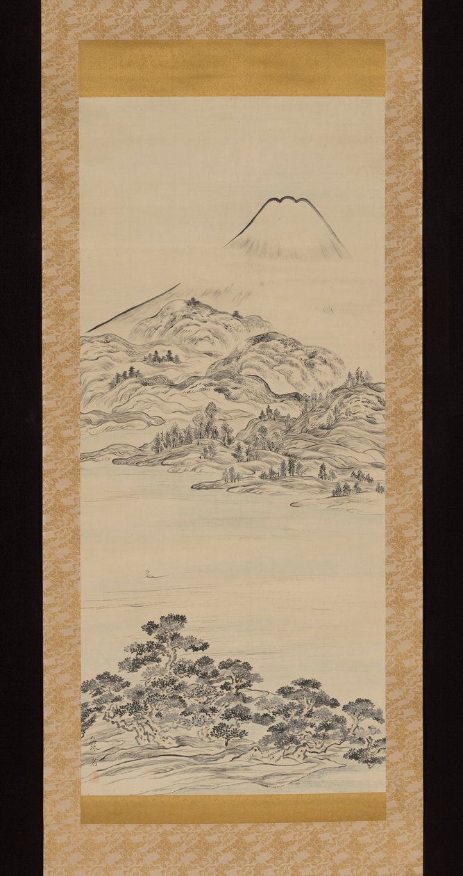 从塔古之浦湾远眺富士山 作者 池之针