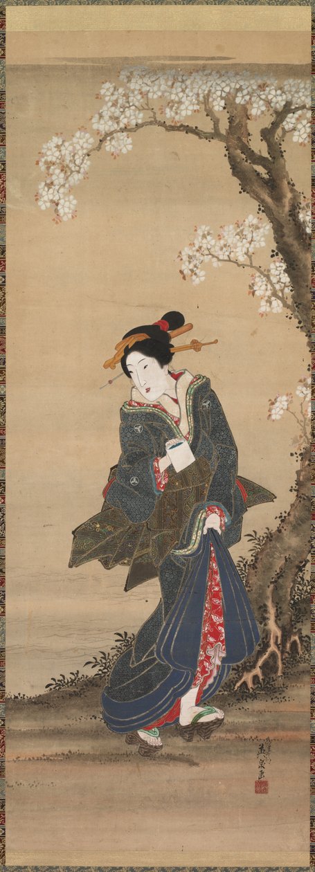宫廷女郎，19世纪。 作者 池田铁