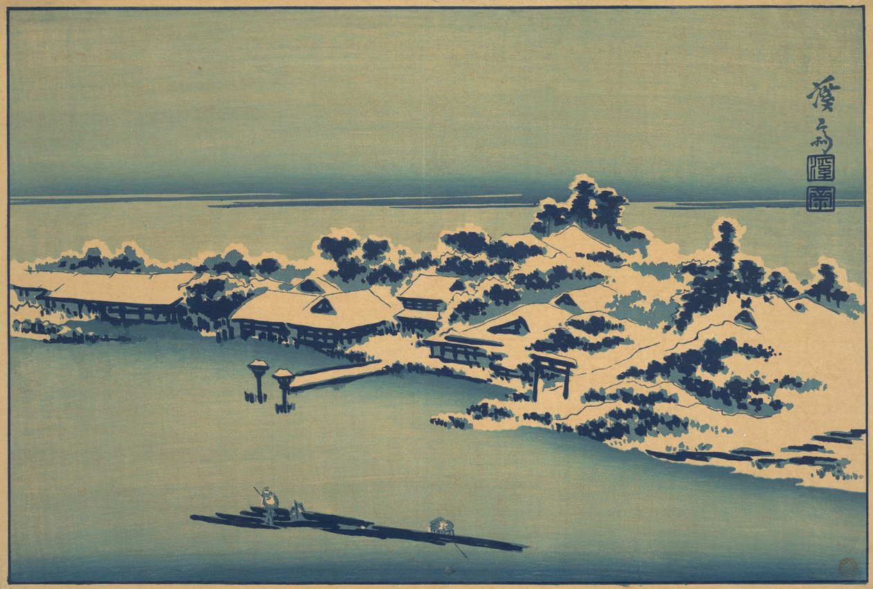 冬天的风景，19世纪早期-中期。 作者 池田铁