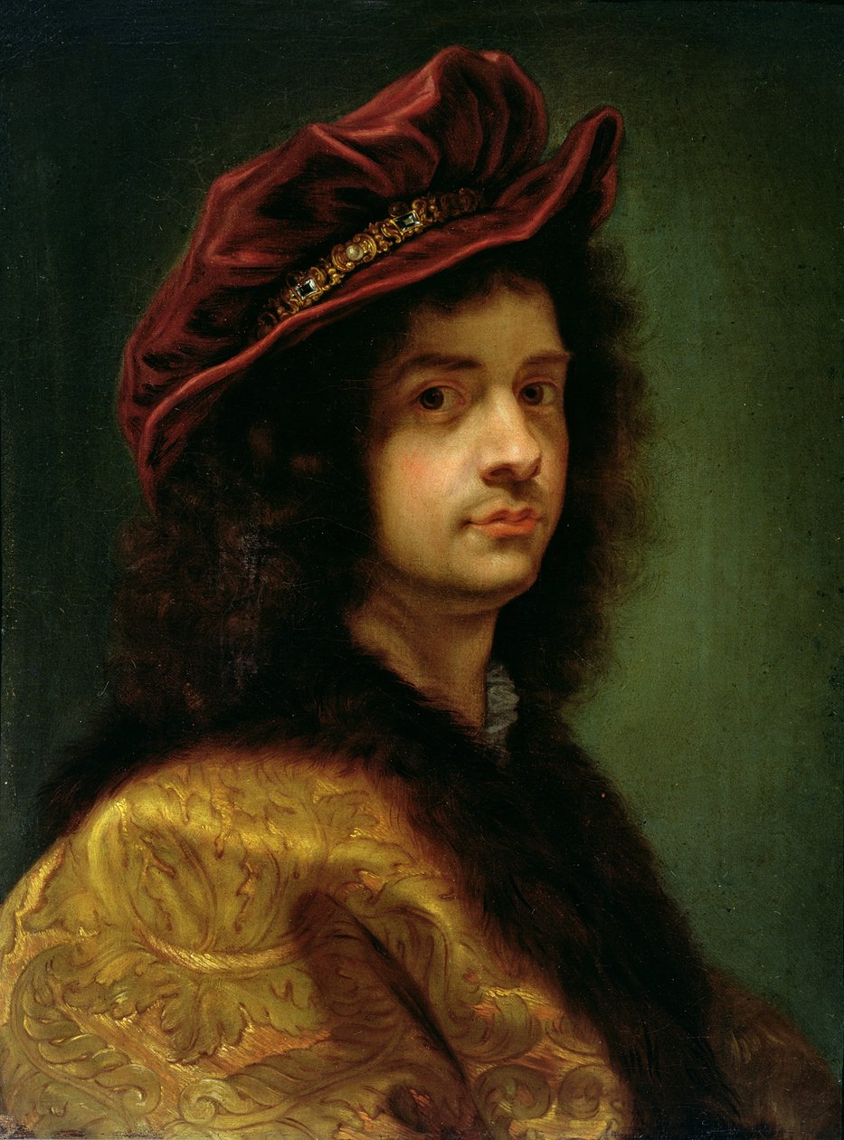 自画像，1667年 作者 伊尔·巴西乔（Il Baciccio）