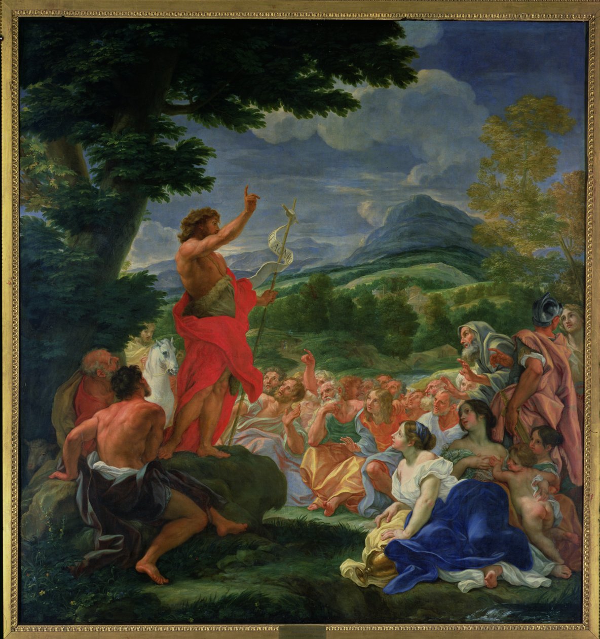 施洗约翰圣约翰讲道，于1695年前绘制 作者 伊尔·巴西乔（Il Baciccio）