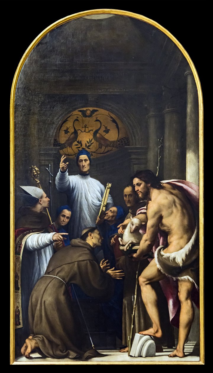 学院 - 由Il Pordenone祝福Giovanni Giustiniani和Saints 作者 Il Pordenone