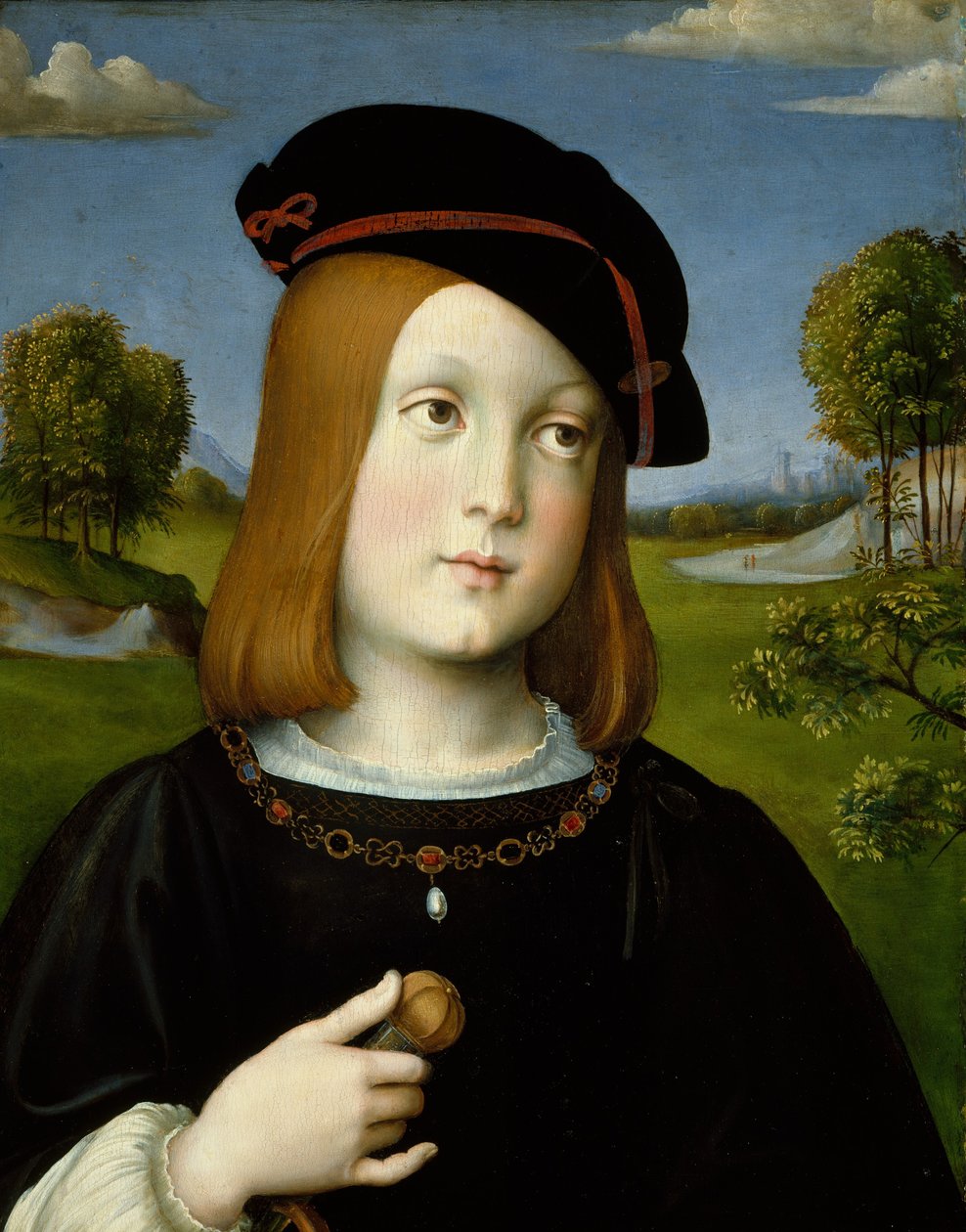 Federigo Gonzaga，1510（木材上的蛋彩画） 作者 伊尔·弗朗西亚