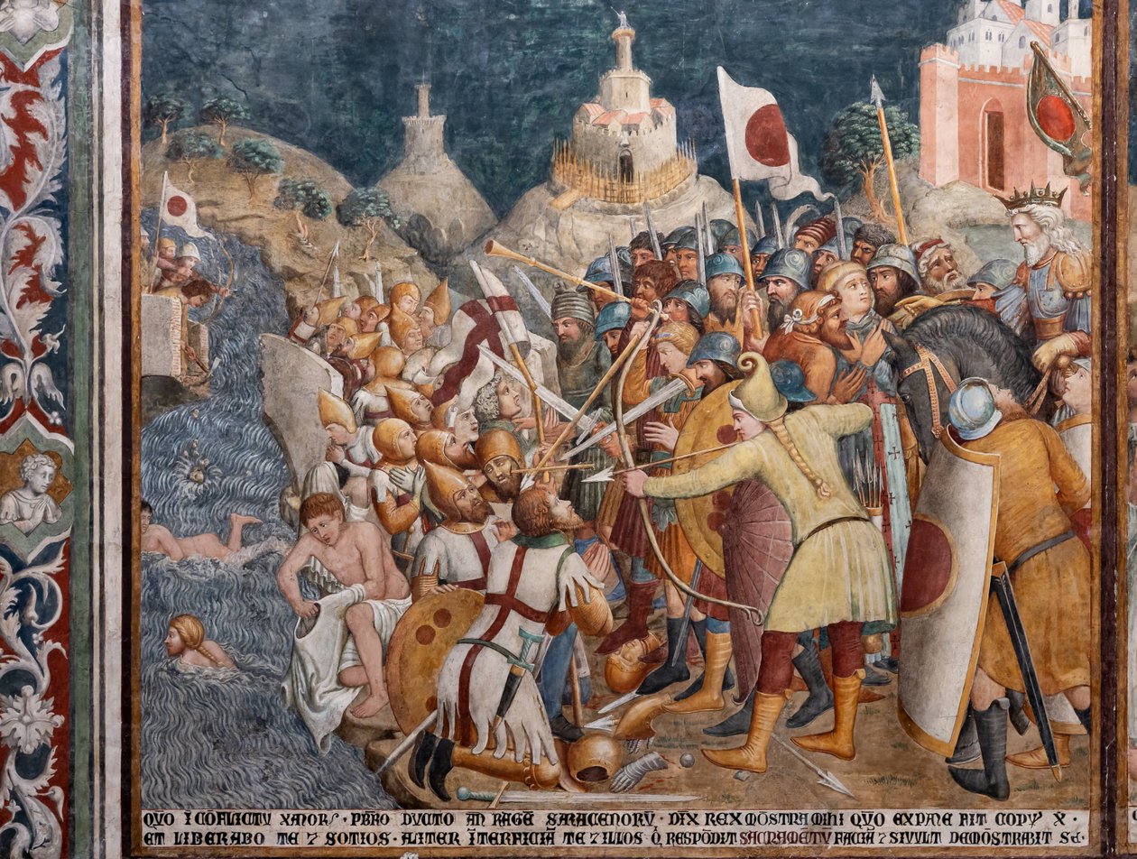壁画，细节 作者 Ilario 和其他人 Ugolino di Prete