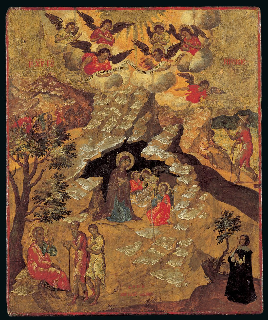 诞生，1658年（面板上的鸡蛋蛋白） 作者 伊利亚斯·莫斯科斯（Ilias Moskos）