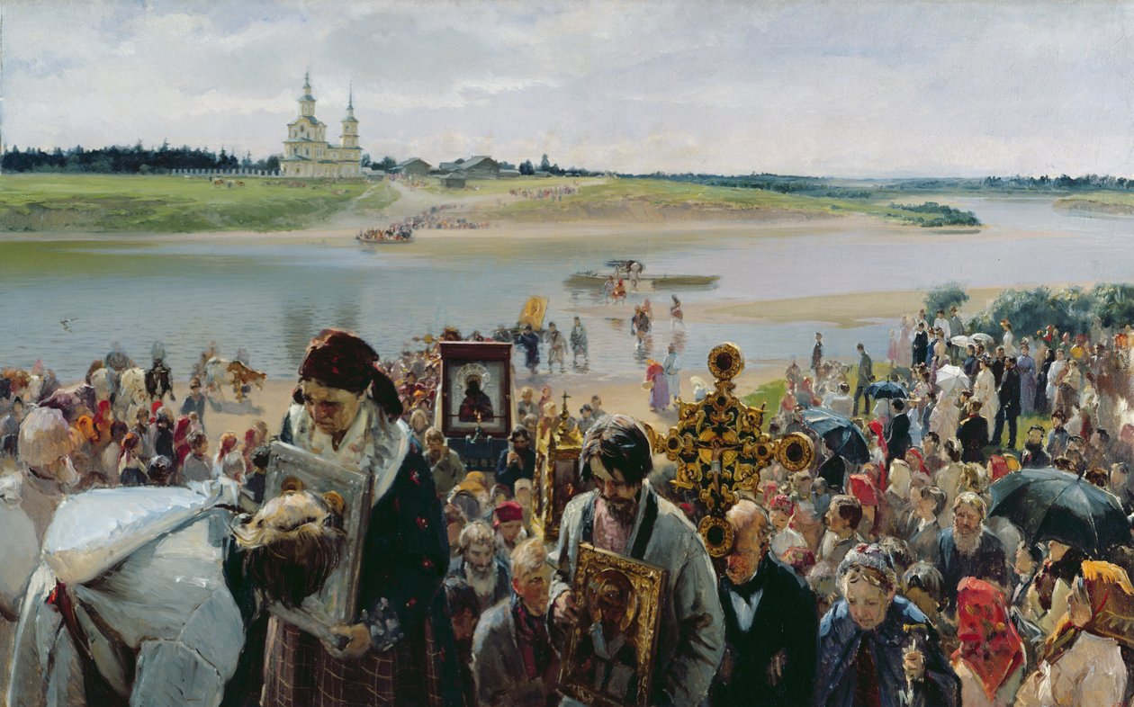 宗教游行 作者 Illarion Mikhailovich Pryanishnikov