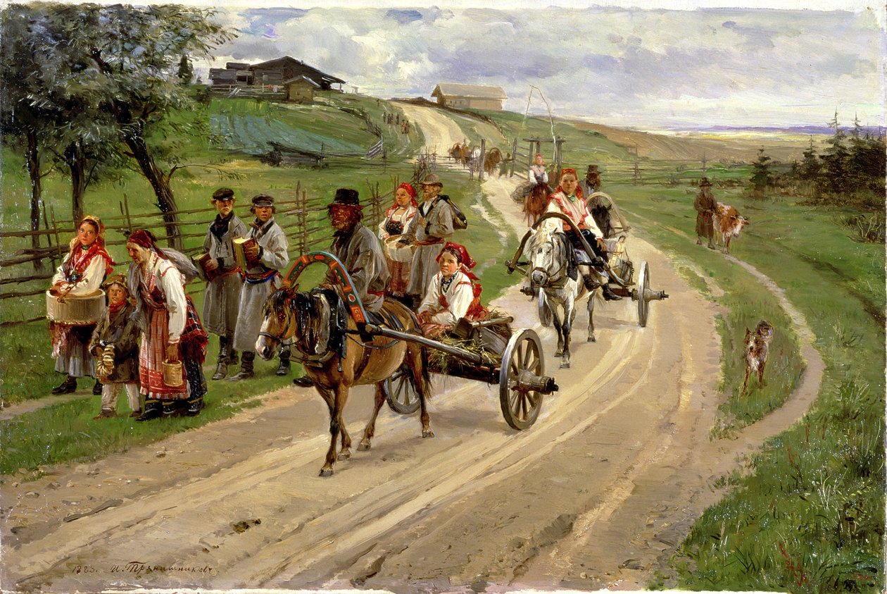 从1883年的博览会回来 作者 Illarion Mikhailovich Pryanishnikov