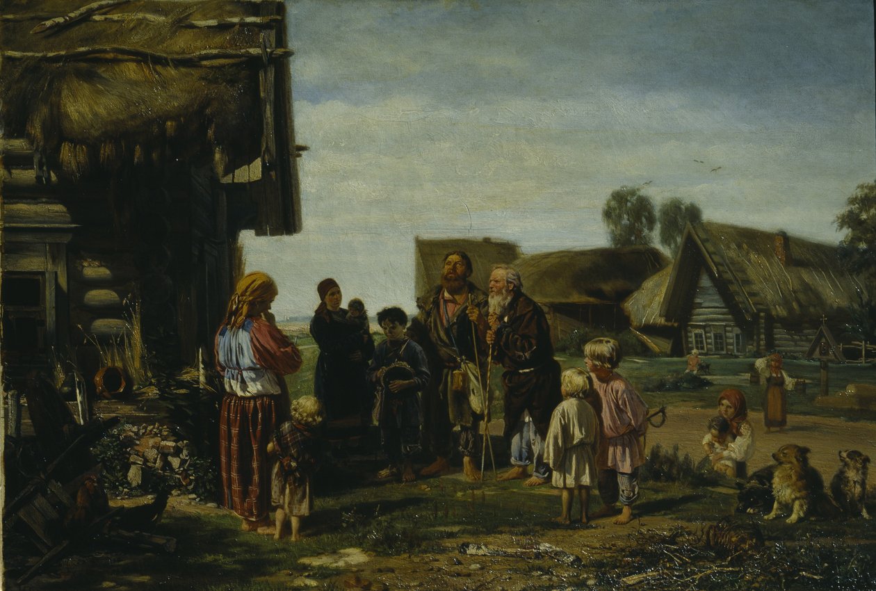 朝圣者，1870年 作者 Illarion Mikhailovich Pryanishnikov
