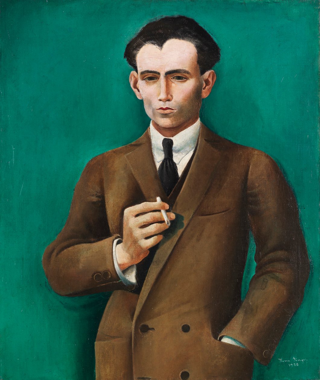 罗伯特-冯-门德尔松的画像，1928年。 作者 伊洛娜·辛格
