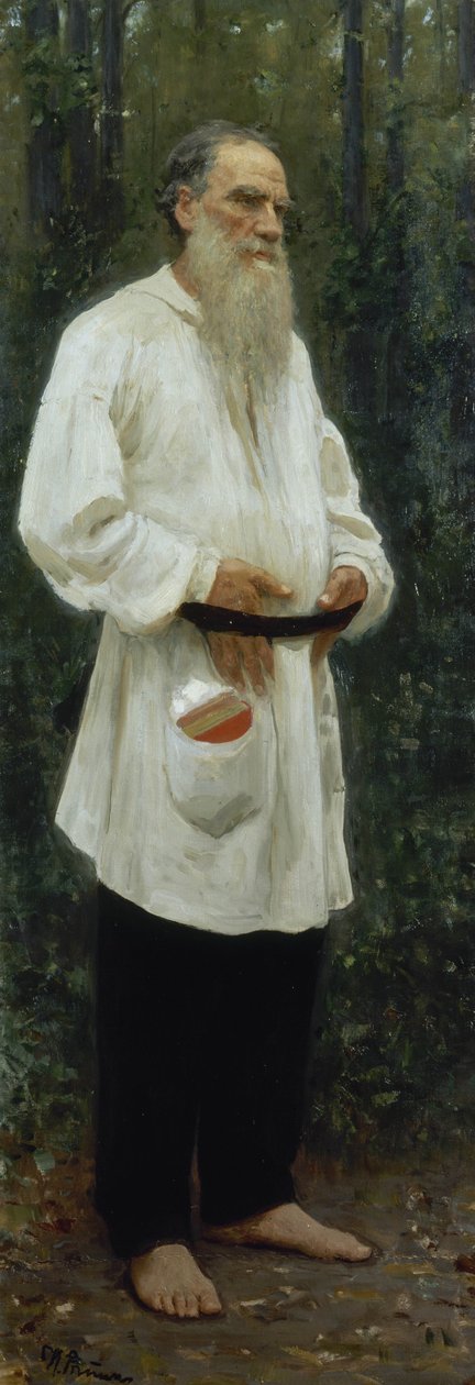 Leo Tolstoy赤脚 作者 伊利亚·叶菲莫维奇·列宾