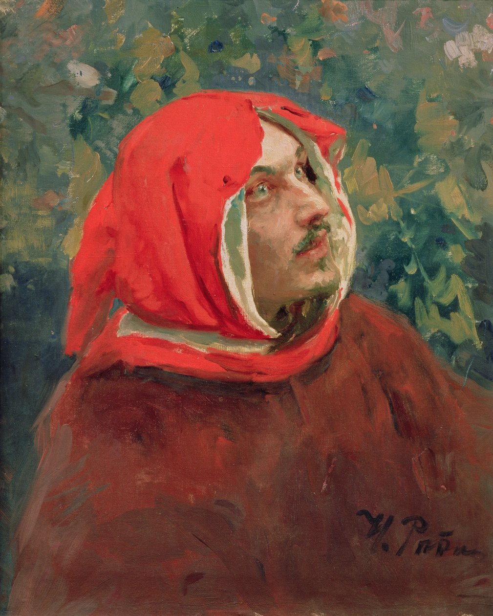 Dante Alighieri的肖像（1265-1321） 作者 伊利亚·叶菲莫维奇·列宾