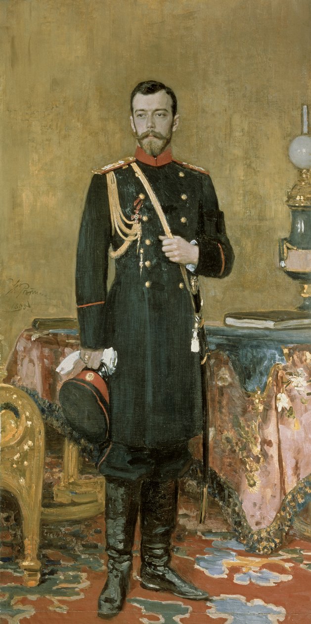尼古拉斯二世（1868-1918）1895年的肖像 作者 伊利亚·叶菲莫维奇·列宾