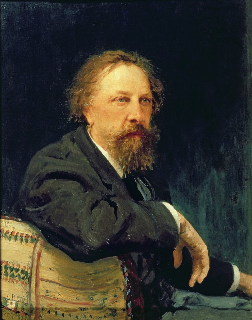 作者伯爵Alexey K. Tolstoy（1817-1875），1896年的肖像 作者 伊利亚·叶菲莫维奇·列宾