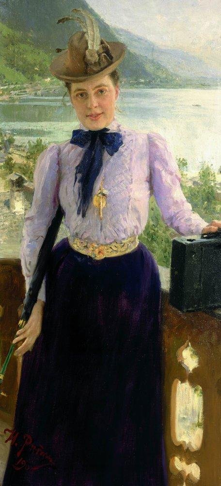 作家Natalia Borisovna Nordman-Severova画象 作者 伊利亚·叶菲莫维奇·列宾