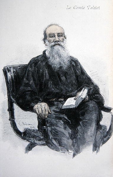 列夫-尼古拉耶维奇-托尔斯泰(1828-1910) 作者 伊利亚·叶菲莫维奇·列宾