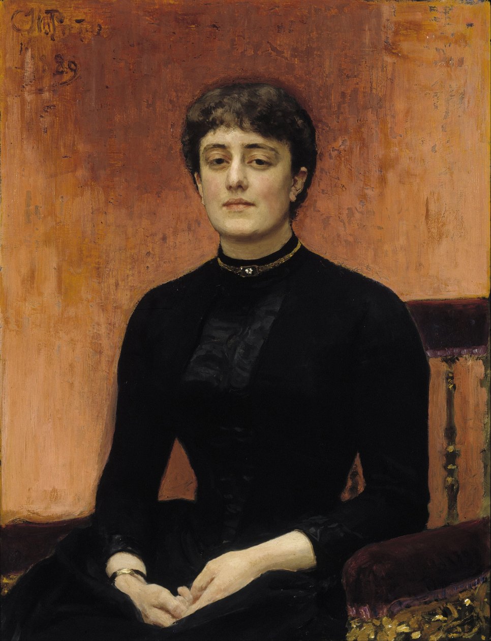 Yelizaveta Zvantseva肖像1864-1921 作者 伊利亚·叶菲莫维奇·列宾