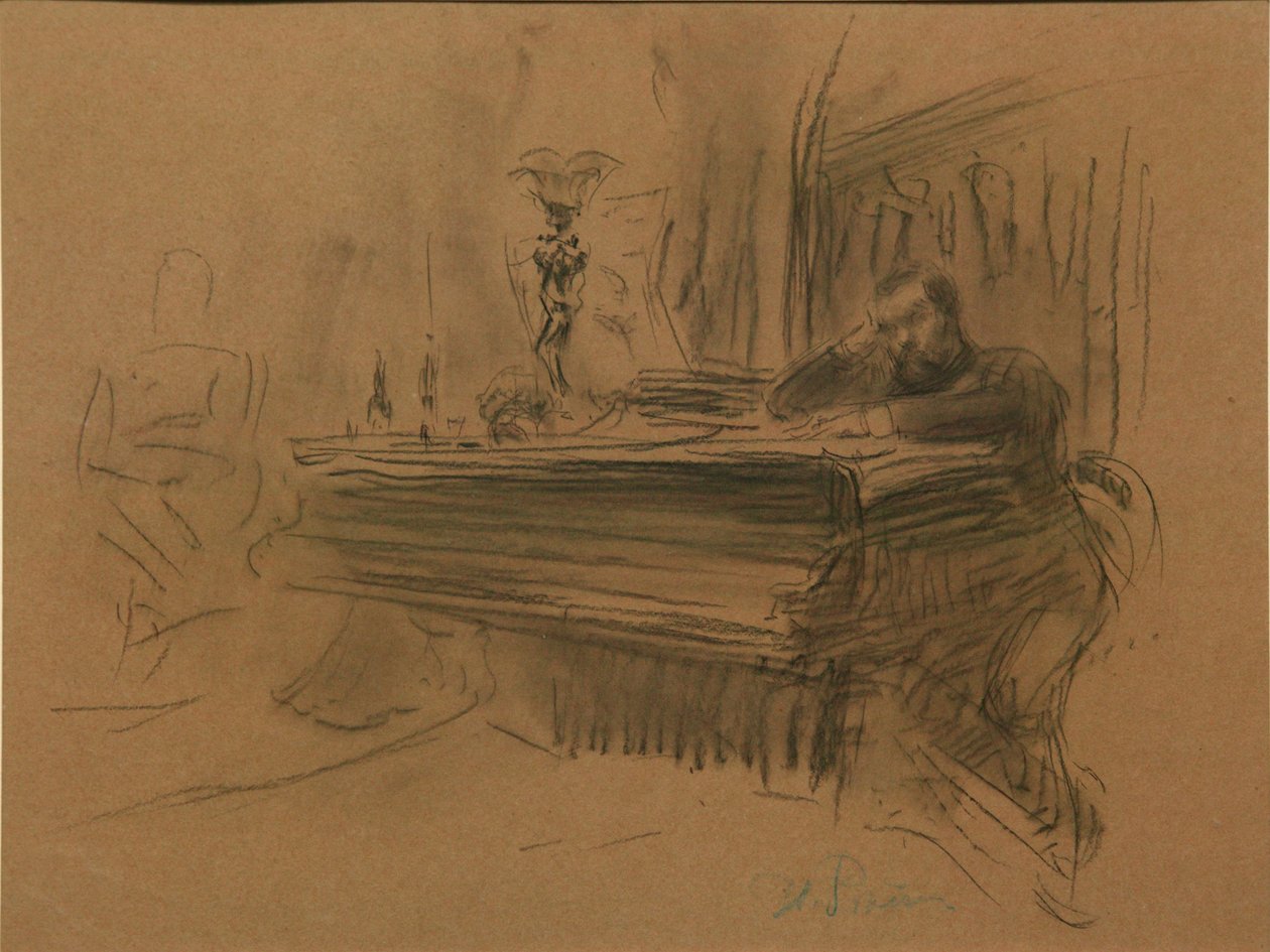 作曲家肖像Aleksey Fedorovich Kal，1906年 作者 伊利亚·叶菲莫维奇·列宾
