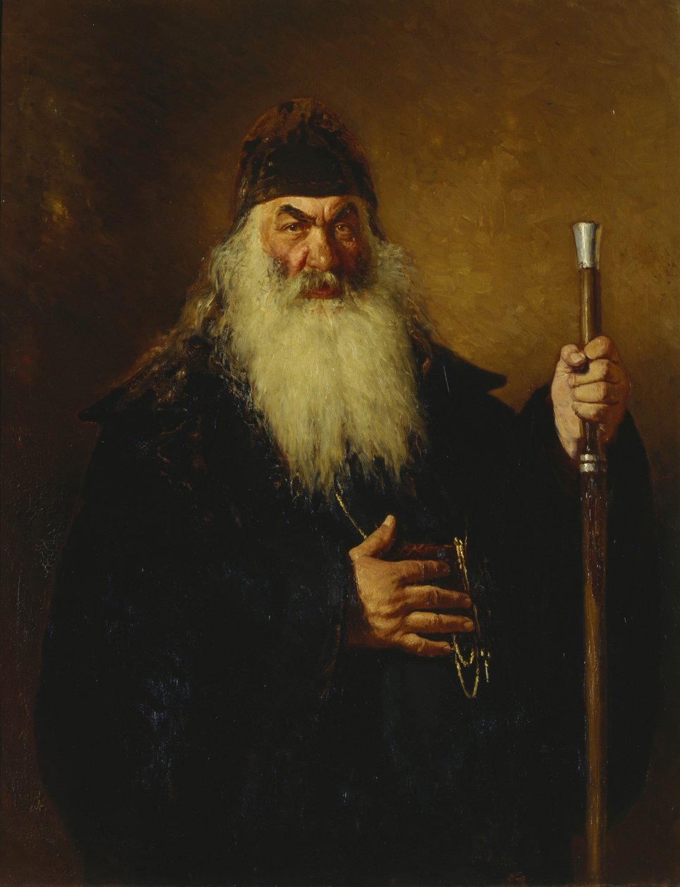 Protodeacon，1877年 作者 伊利亚·叶菲莫维奇·列宾