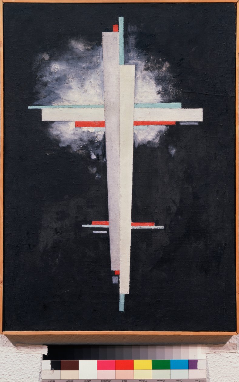 至上主义 - Suprematism - 伊利亚-格里戈里耶维奇-查什尼克（Ilia Chachnik）（1902-1929 年）的绘画，布面油画 作者 伊利亚·格里戈列维奇·查什尼克