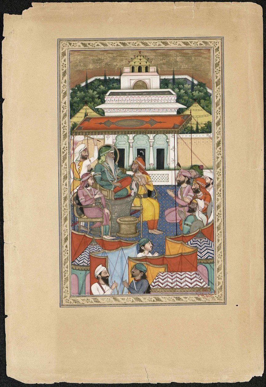 大君兰吉特·辛格（Maharaja Ranjit Singh），1841年。 作者 伊玛目·巴赫什·拉霍里（Imam Bakhsh Lahori）