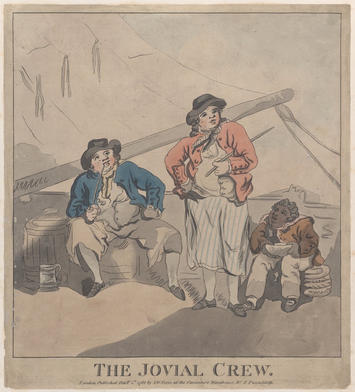 The Jovial Crew, October 1, 1786. , October 1, 1786. 作者 托马斯·罗兰森的模仿者。