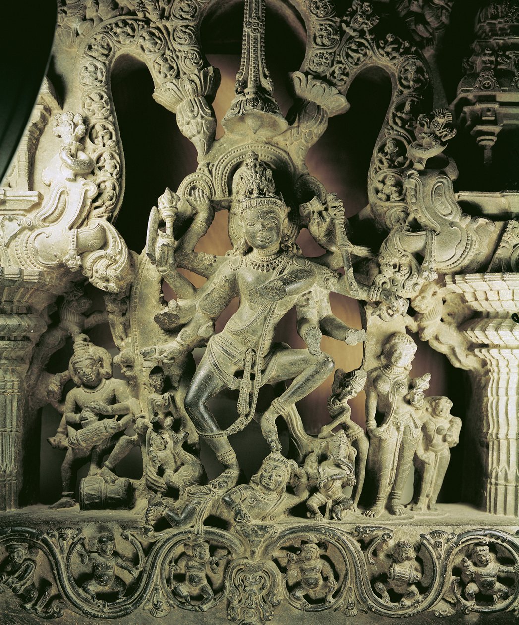 Lintel与Shiva Nataraja，Kakatiya王朝 作者 印度学校