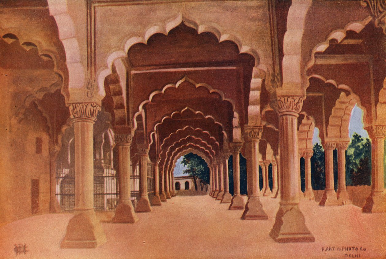 德里要塞 Diwan Am（彩色照片） 作者 印度摄影师