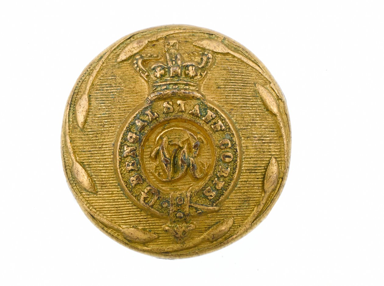 纽扣，孟加拉参谋团，1876-1891年 作者 印度学校