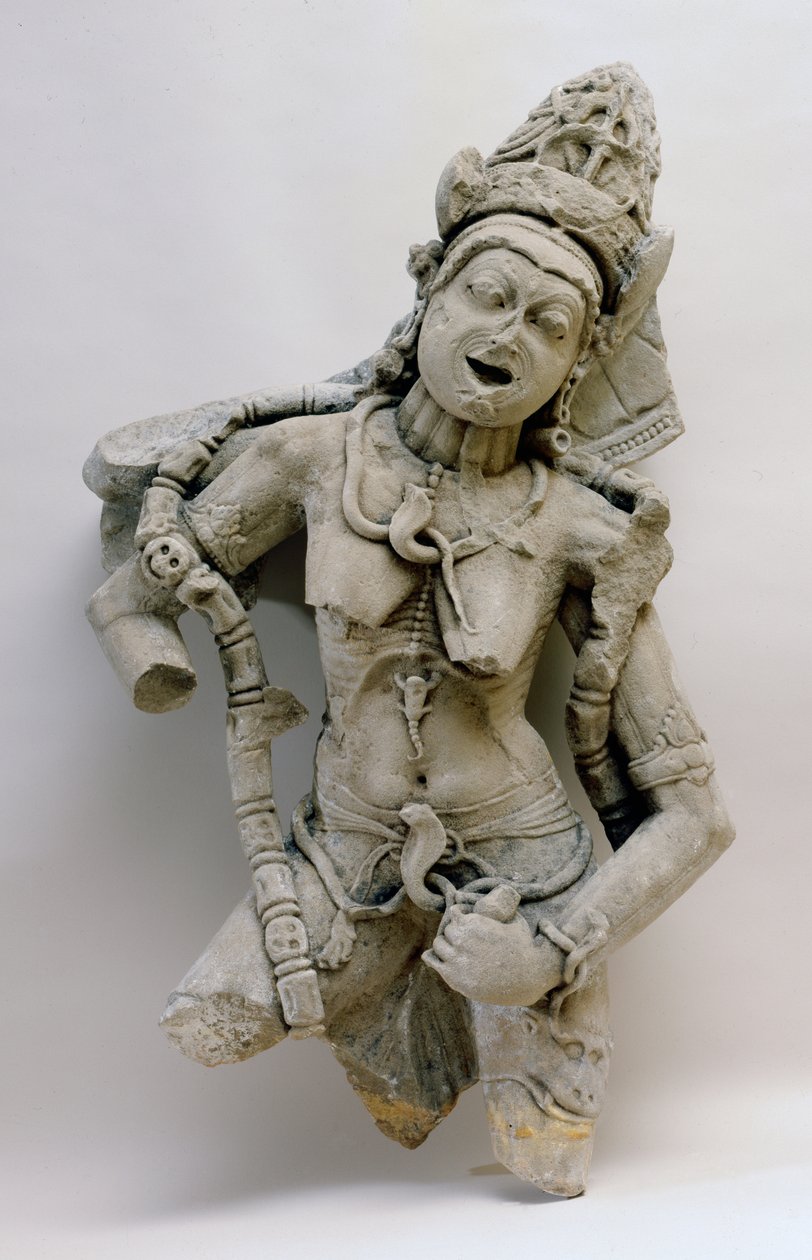 Chamunda，Hinglajgarh文化，公元1000年（砂岩） 作者 印度学校