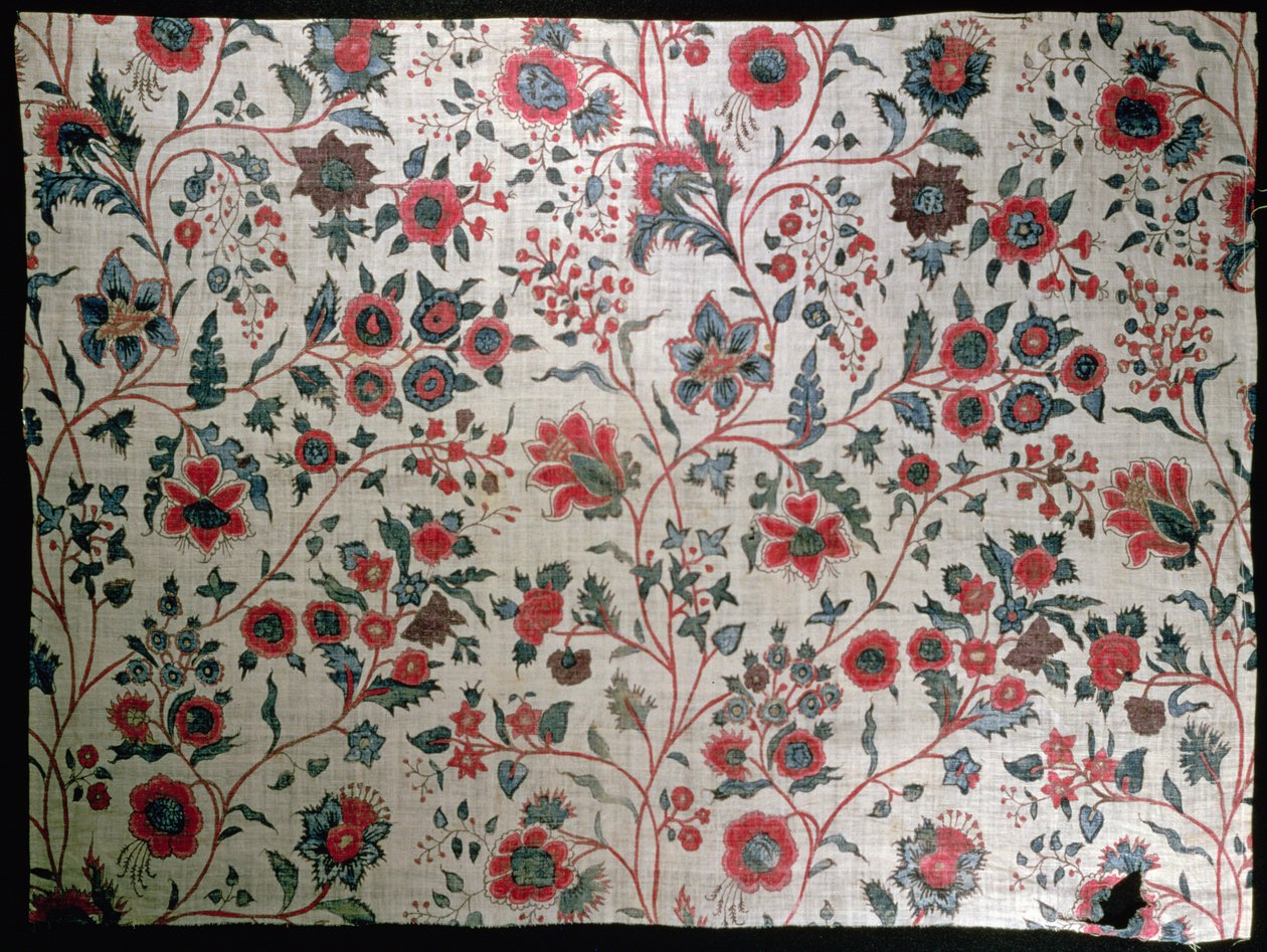 装饰纺织品，1725-50 作者 印度学校