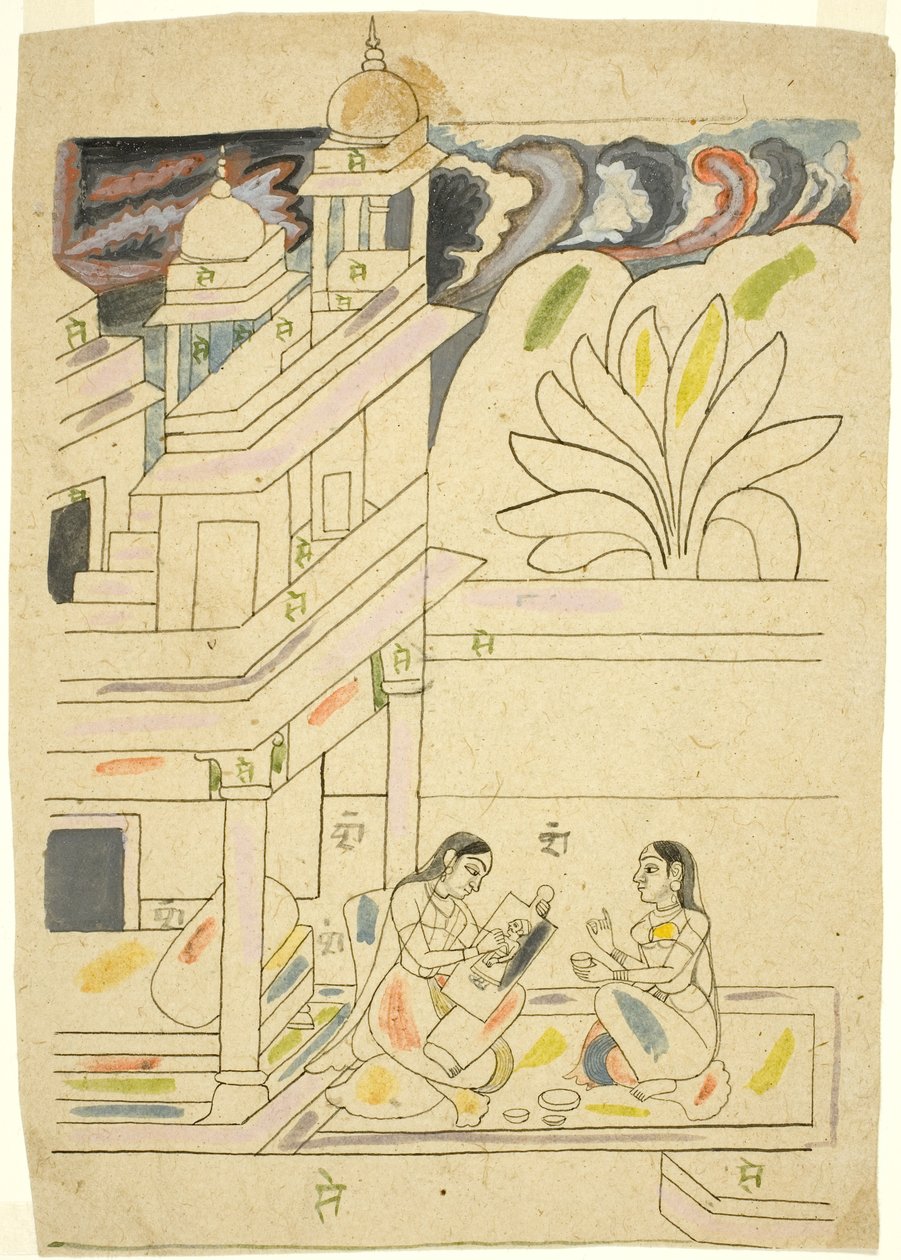 达纳斯里·拉吉尼（Dhanasri Ragini），十八世纪 作者 印度学校
