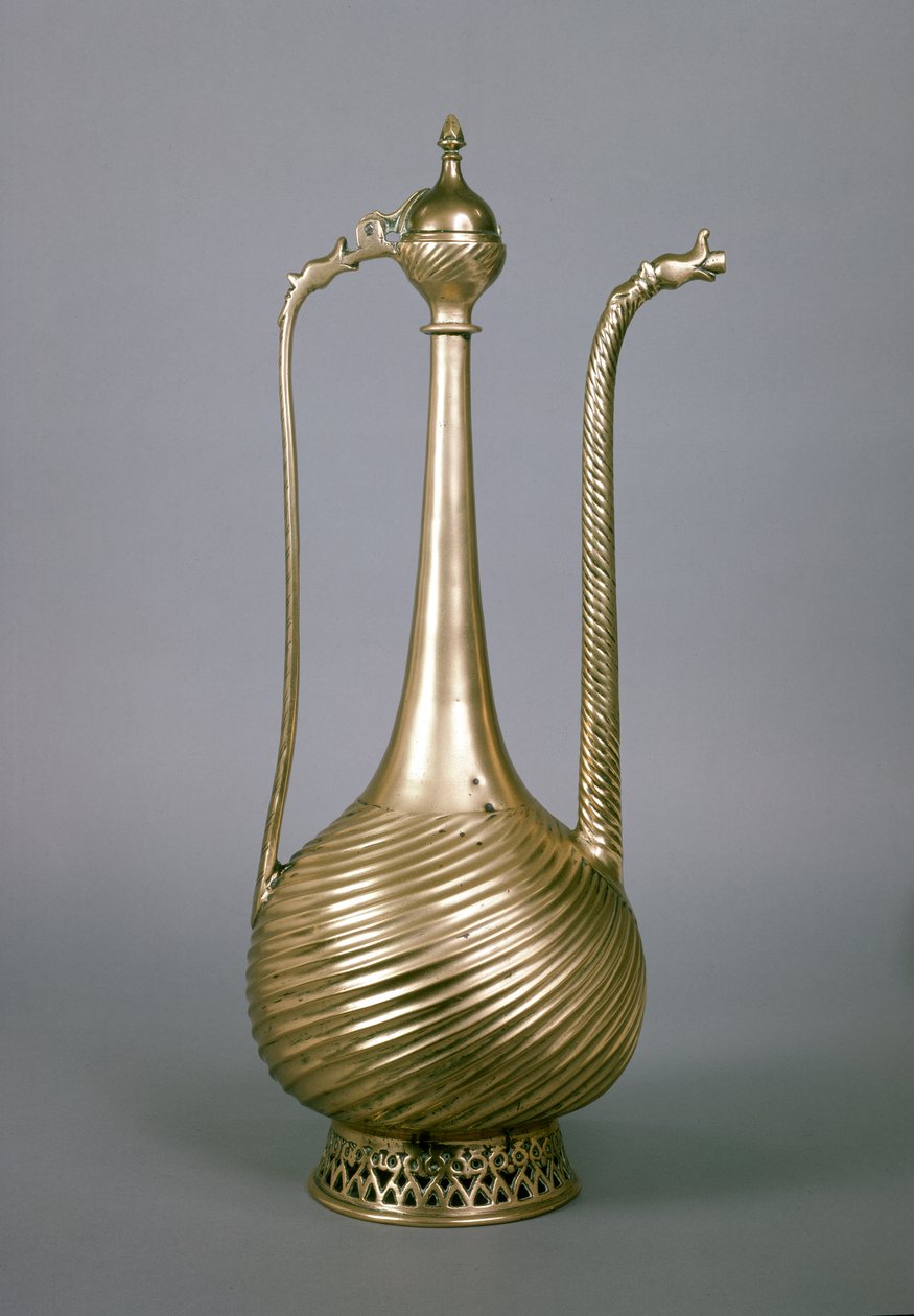 Ewer，印度次大陆，16世纪（黄铜） 作者 印度学校