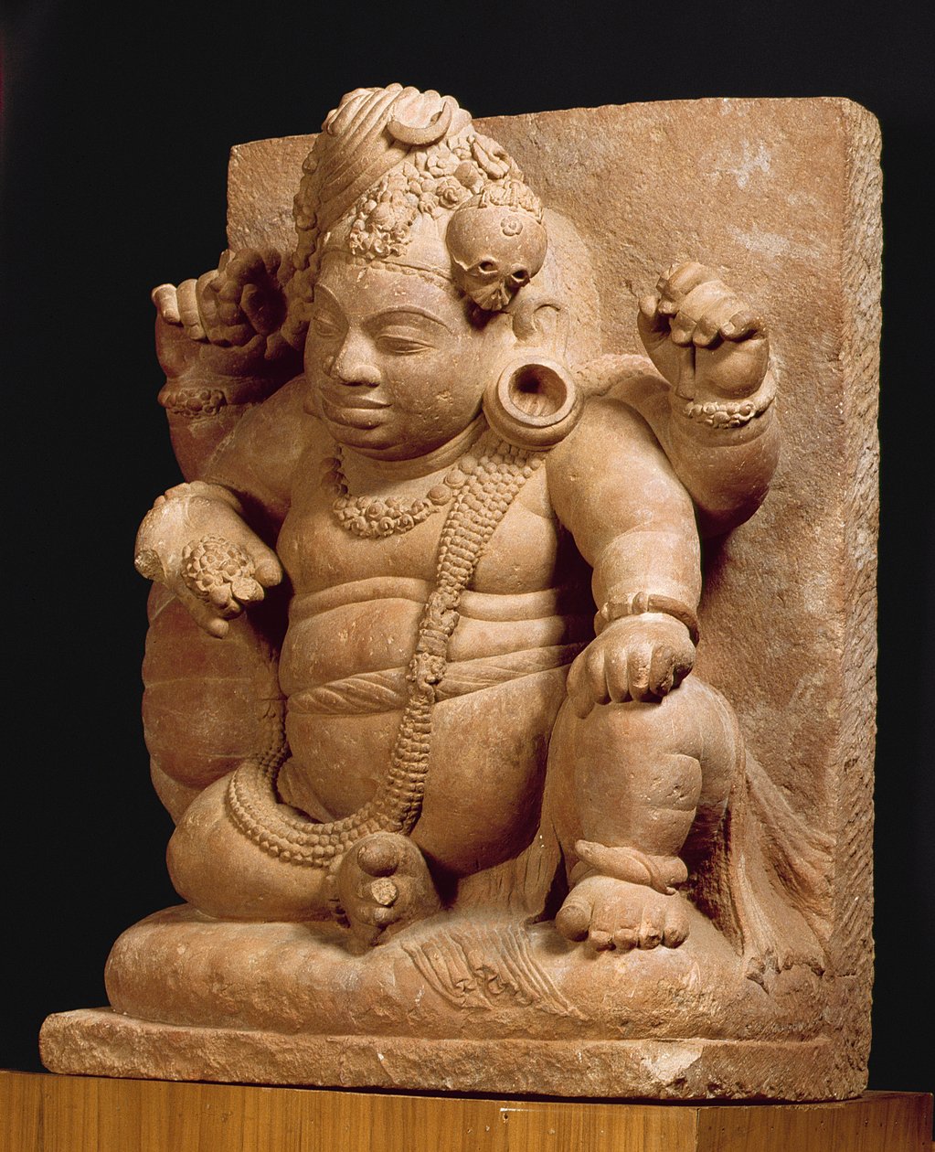 湿婆的形象为Vamana，Mansar Maharashtra（红砂岩） 作者 印度学校
