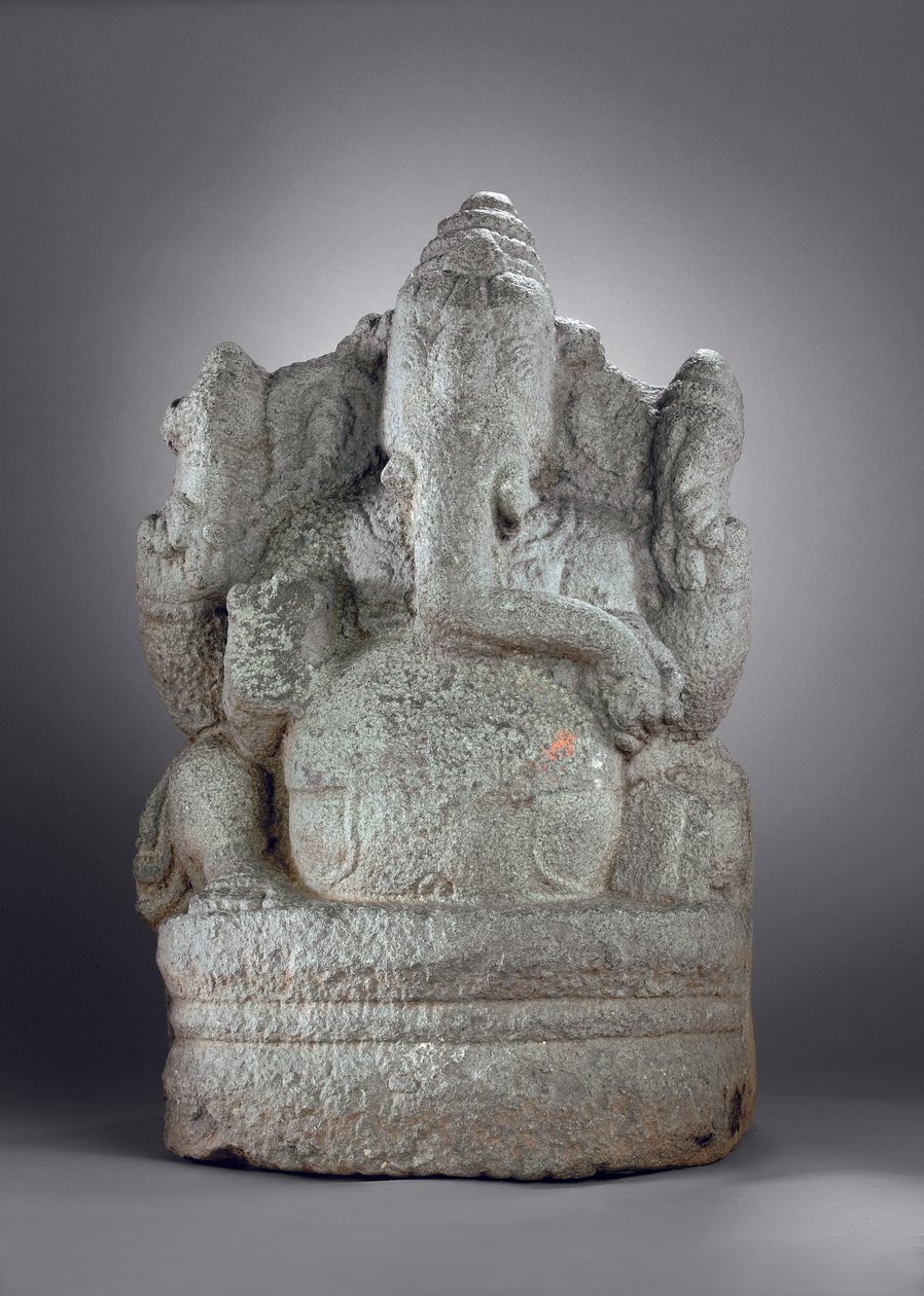 Ganesha，12-13世纪（花岗岩） 作者 印度学校