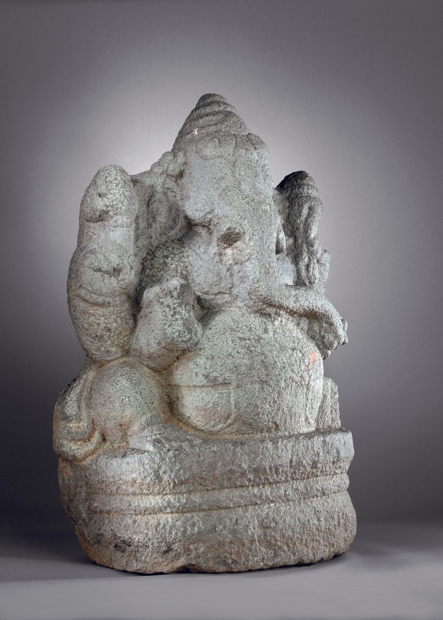 Ganesha，12-13世纪（花岗岩） 作者 印度学校
