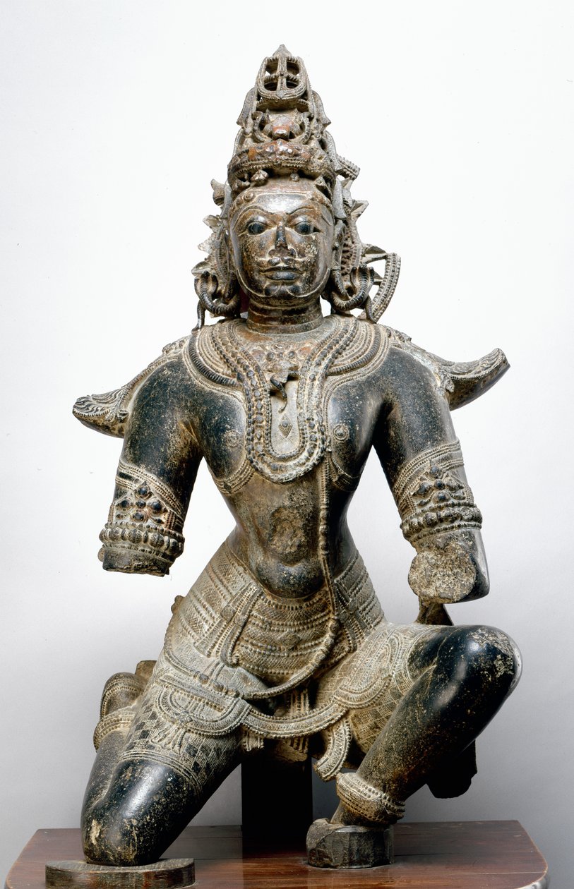Garuda，来自Mandla Fort，Madhya Pradesh，公元1200年（黑石） 作者 印度学校