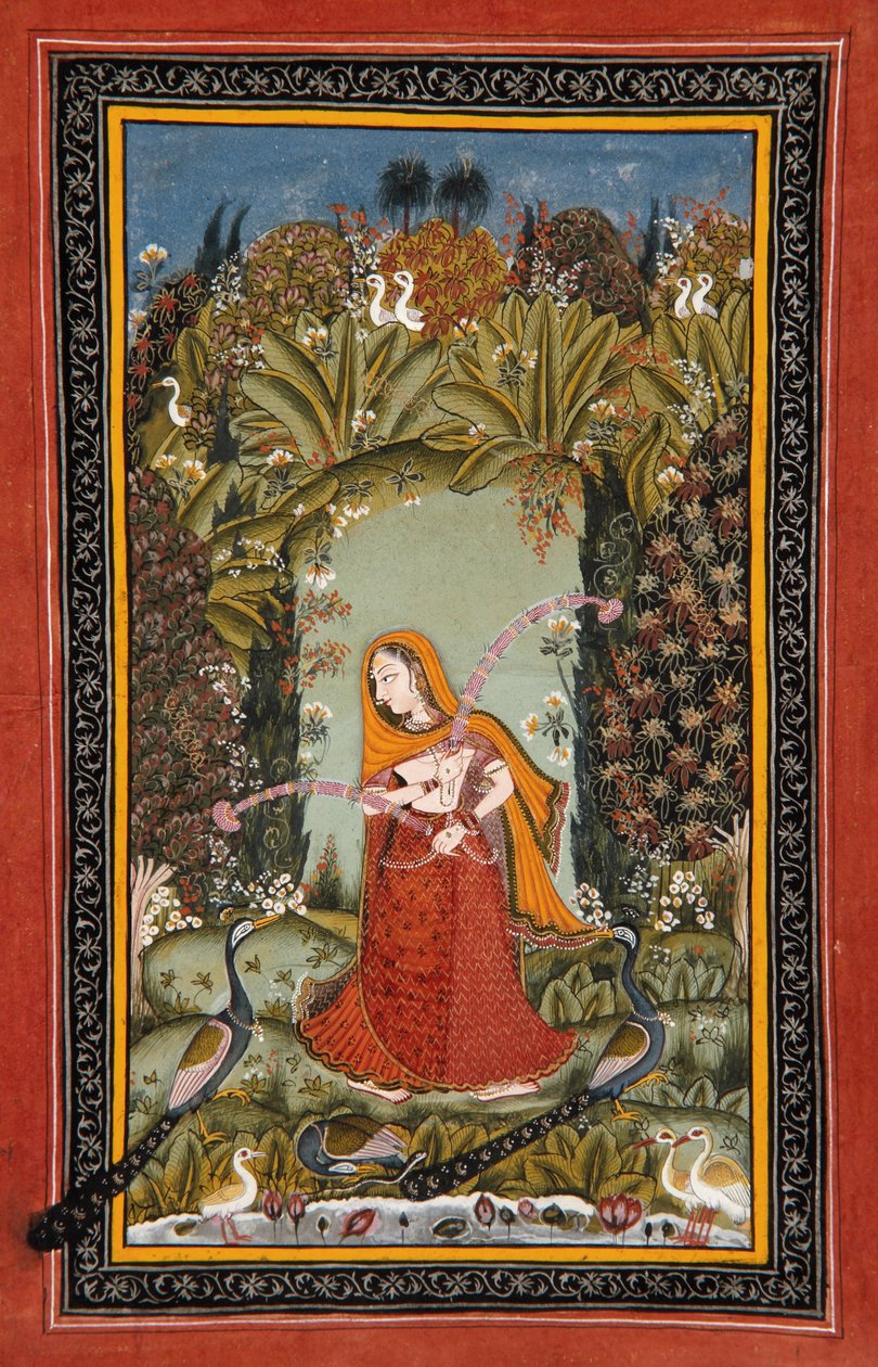 Malkos的Gauri Ragini，1770年（纸上不透明厕所） 作者 印度学校