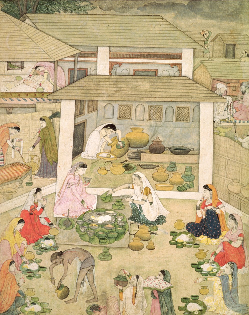 在。 68.4女人的盛宴，第1810页 作者 印度学校