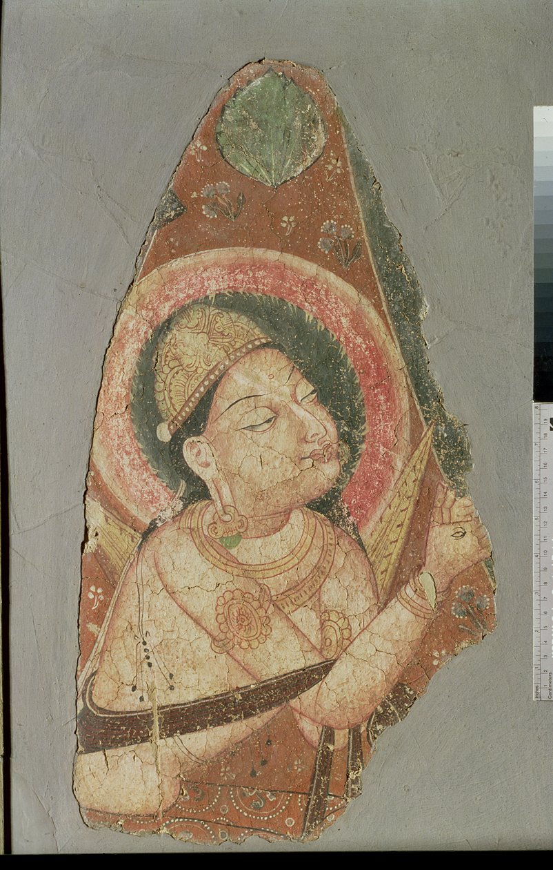 Indra，Balawaste，7-8世纪（壁画） 作者 印度学校