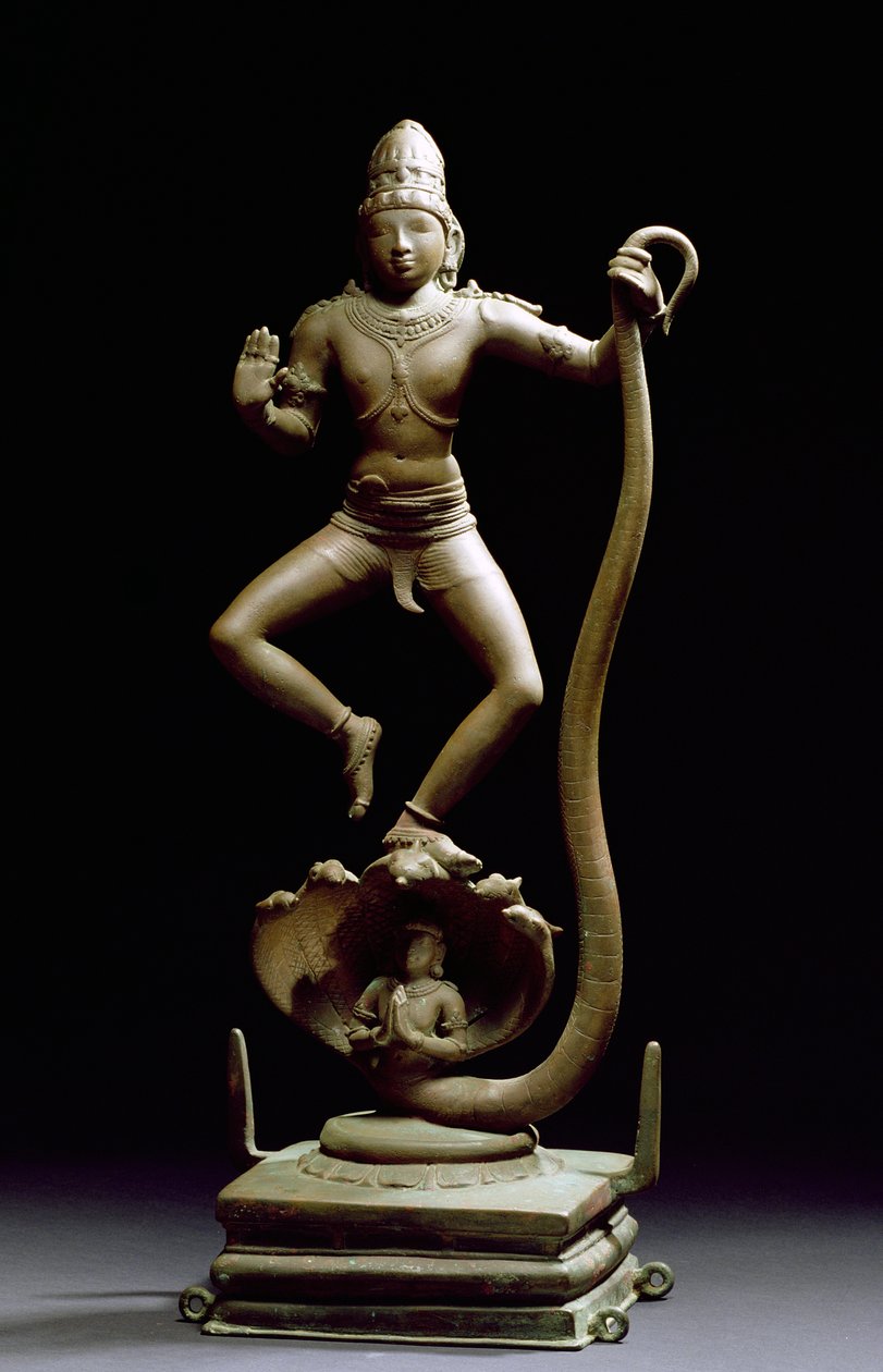 Kaliyakrishna，Chola，泰米尔纳德邦（古铜色） 作者 印度学校