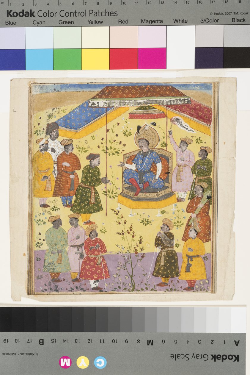 Kavus持有法院，c.1610 作者 印度学校