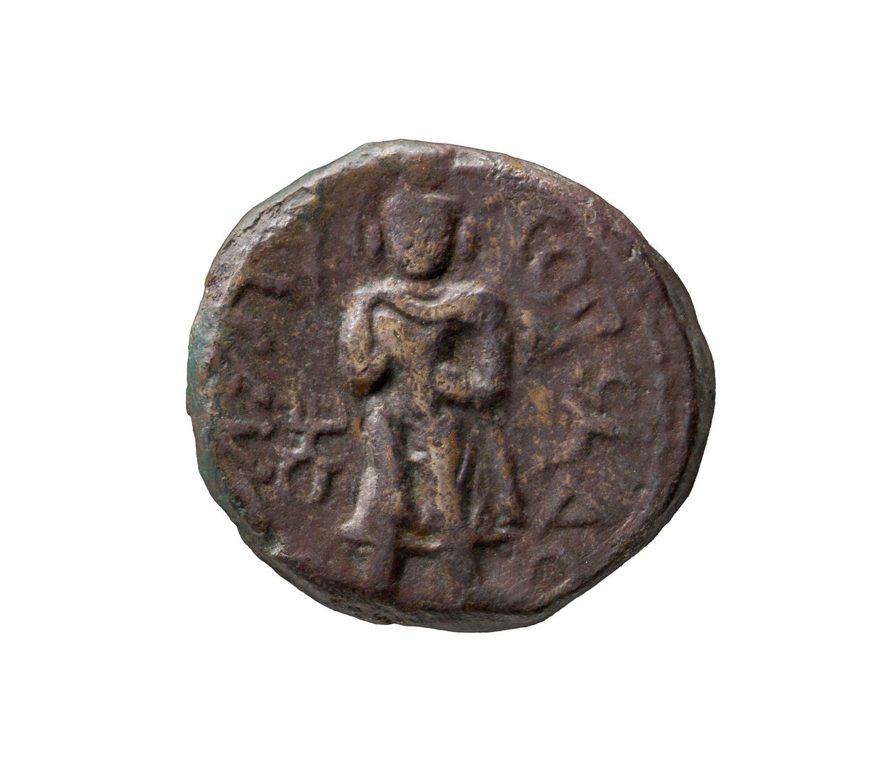 Kushan Coin，AD 127-155（copper） 作者 印度学校